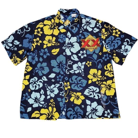 Dos Equis cervesa hawaiian button down - Picture 1 of 5